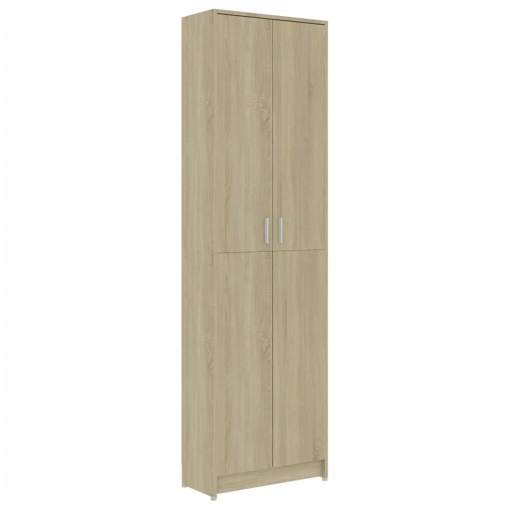 Garderobe for gang sonoma eik 55x25x189 cm konstruert tre