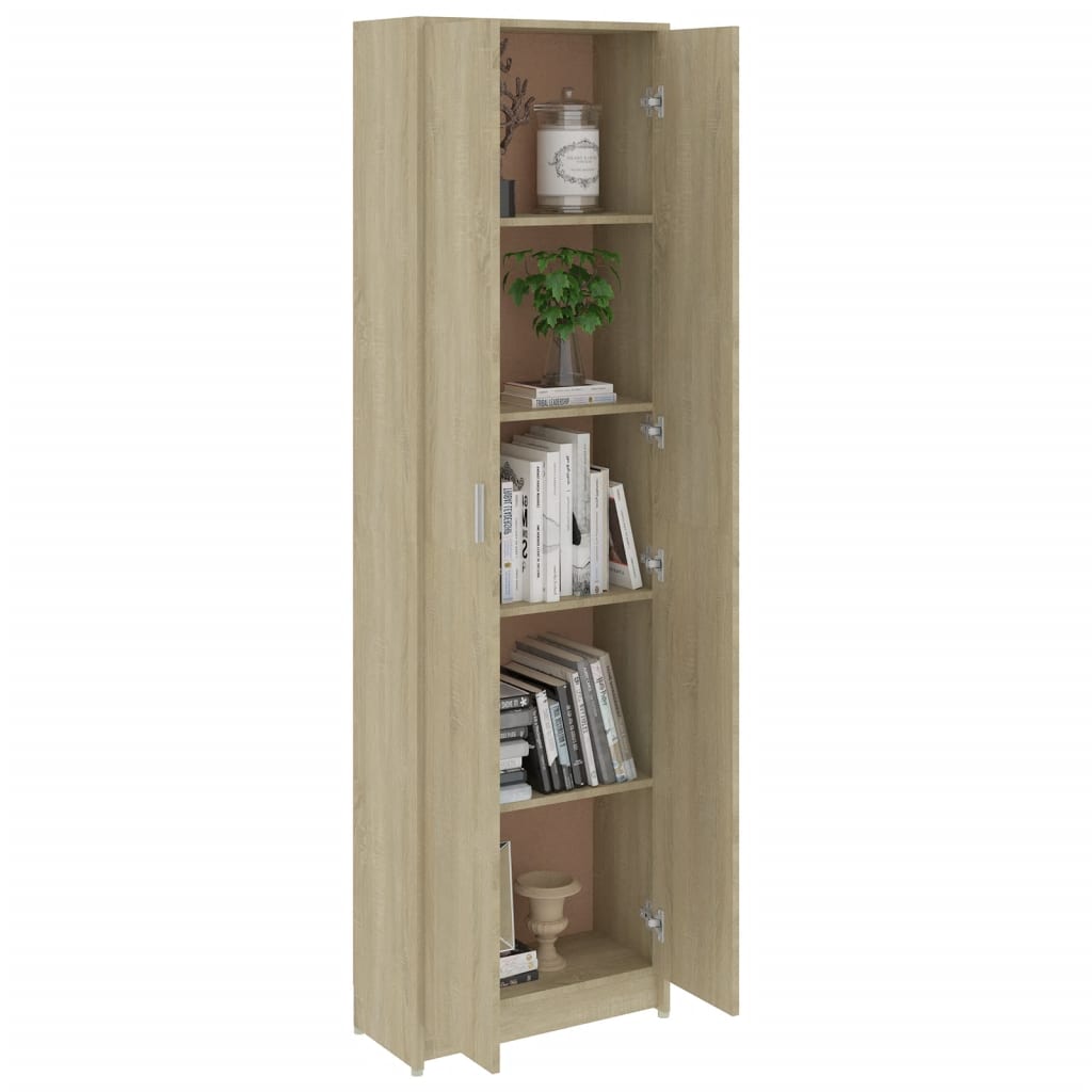 Garderobe for gang sonoma eik 55x25x189 cm konstruert tre