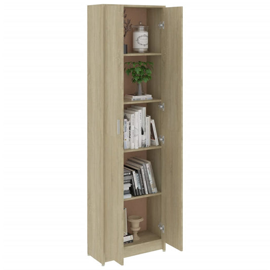 Garderobe for gang sonoma eik 55x25x189 cm konstruert tre