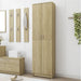 Garderobe for gang sonoma eik 55x25x189 cm konstruert tre