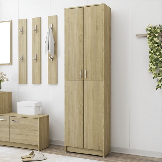 Garderobe for gang sonoma eik 55x25x189 cm konstruert tre