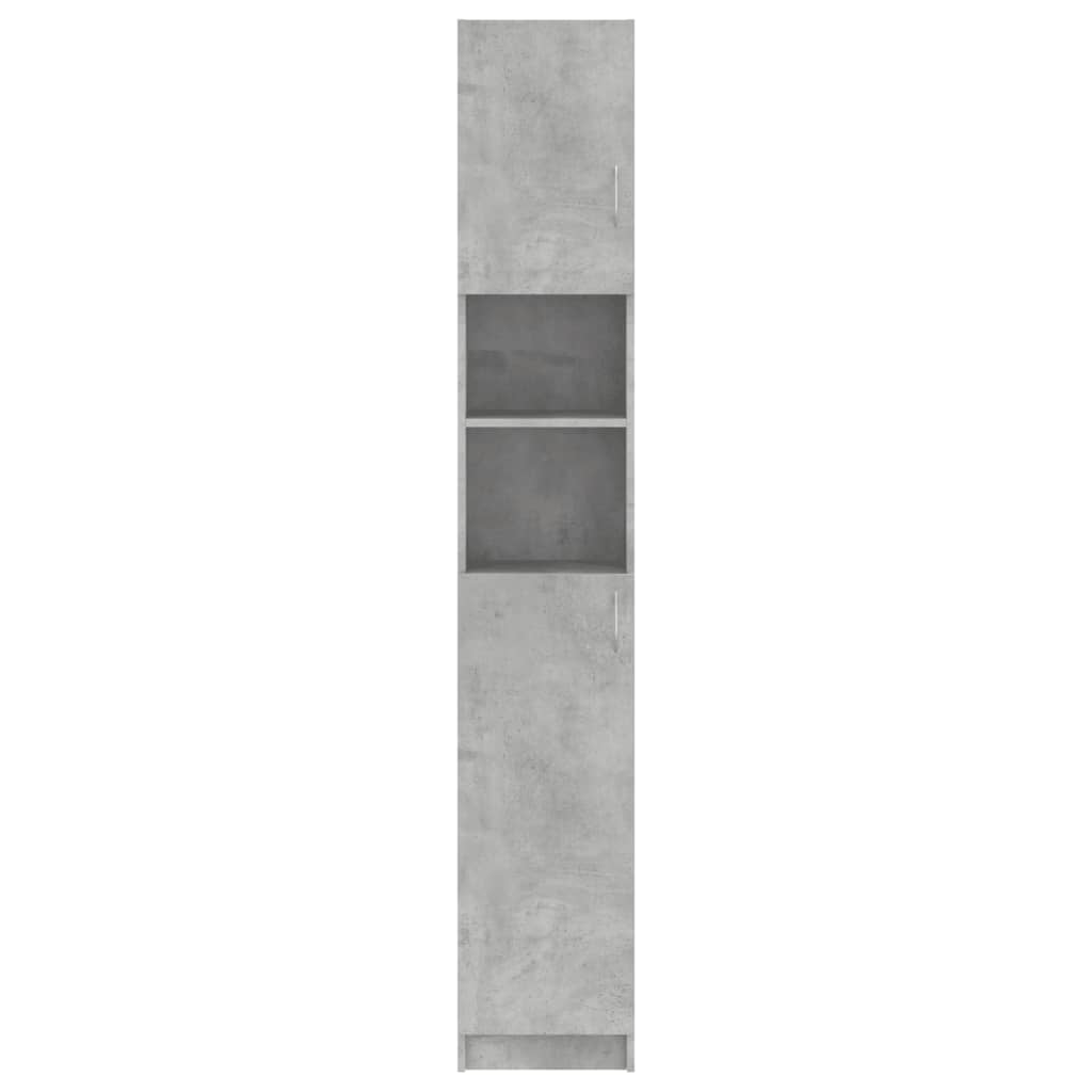 Baderomsskap betonggrå 32x25,5x190 cm konstruert tre