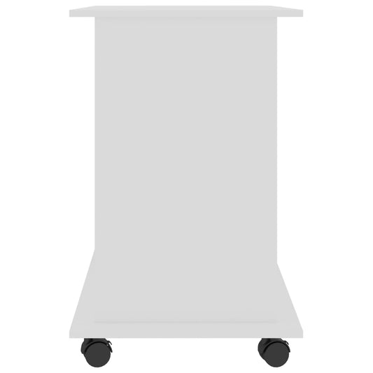 Databord hvit 80x50x75 cm konstruert tre