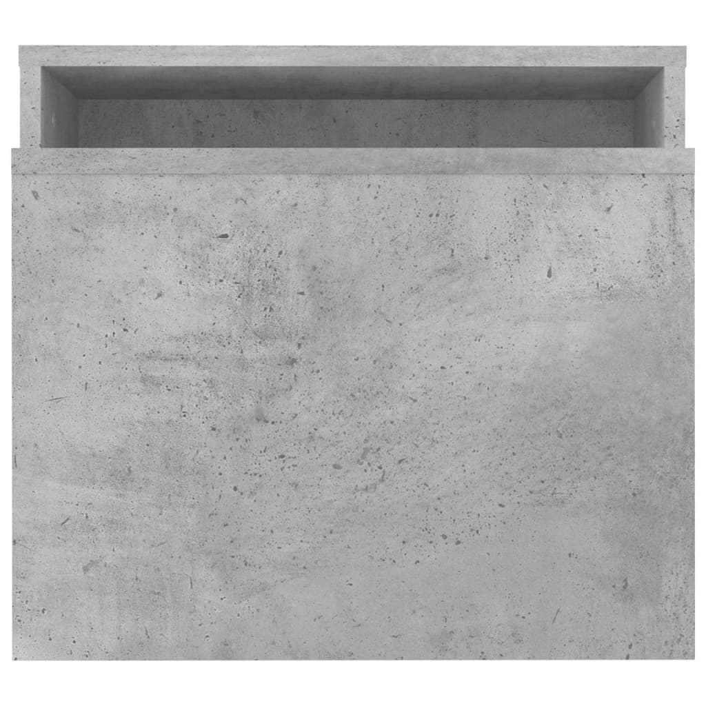 Salongbordsett betonggrå 100x48x40 cm konstruert tre