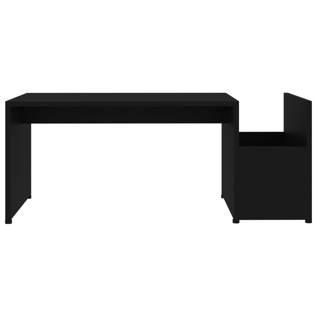 Salongbord svart 90x45x35 cm konstruert tre