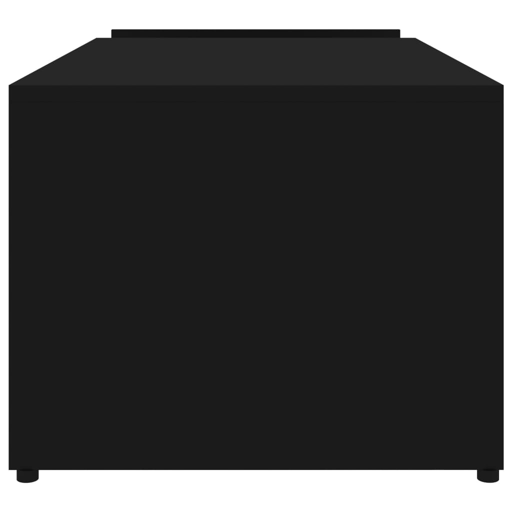 Salongbord svart 90x45x35 cm konstruert tre