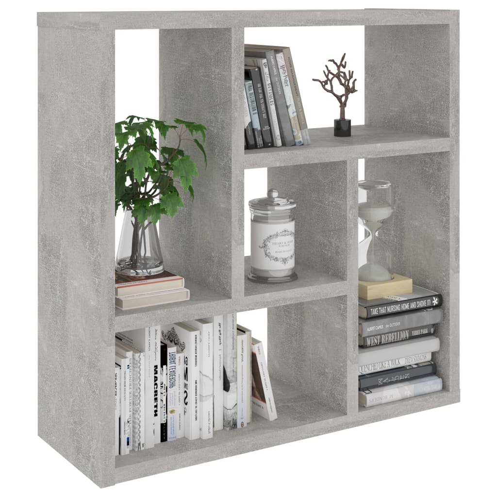 Vegghylle betonggrå 45x16x45 cm konstruert tre