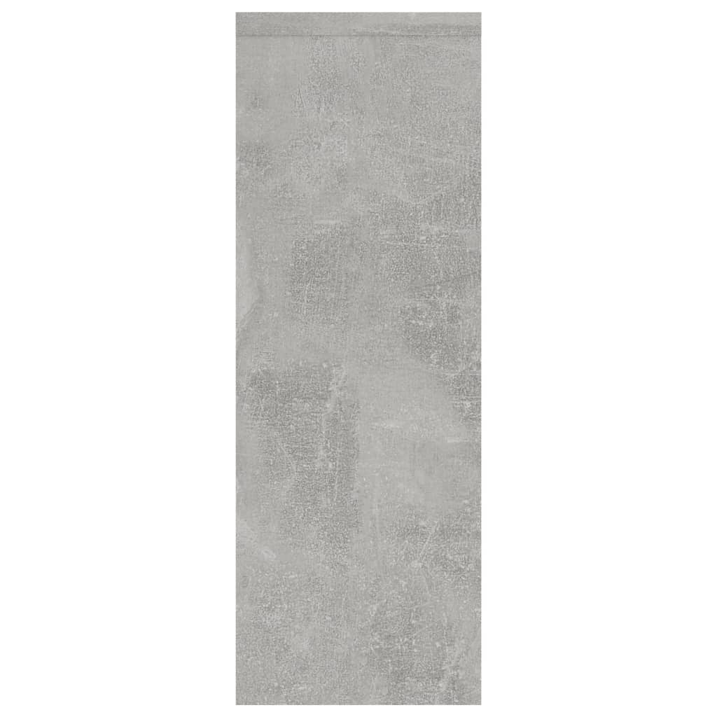 Vegghylle betonggrå 45x16x45 cm konstruert tre