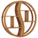 Vegghylle yin og yang 100x20x100 cm heltre teak