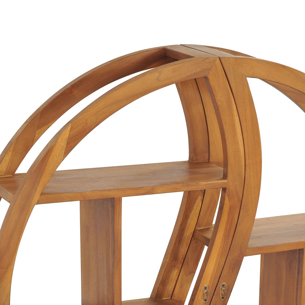 Vegghylle yin og yang 100x20x100 cm heltre teak