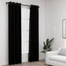 Lystette gardiner maljer og lin-design 2 stk svart 140x245 cm
