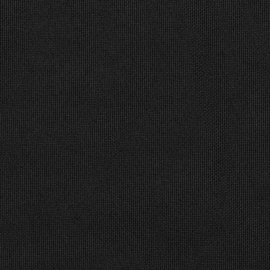 Lystett gardin med maljer og lin-design svart 290x245 cm