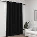 Lystette gardiner med maljer og lin-design antrasitt 290x245 cm