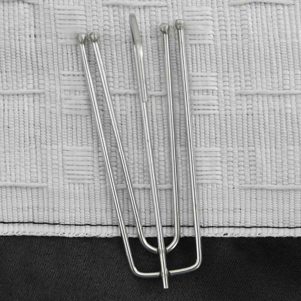 Lystette gardiner kroker lin-design 2 stk antrasitt 140x175 cm