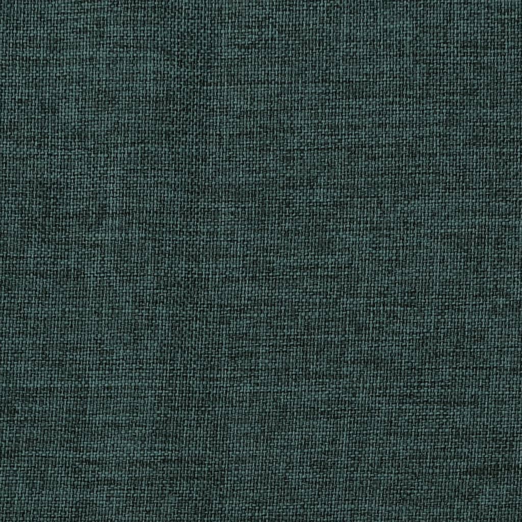 Lystett gardin med kroker og lin-design grønn 290x245 cm