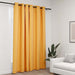Lystett gardin med maljer og lin-design gul 290x245 cm