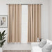 Lystette gardiner kroker og lin-design 2 stk beige 140x175 cm