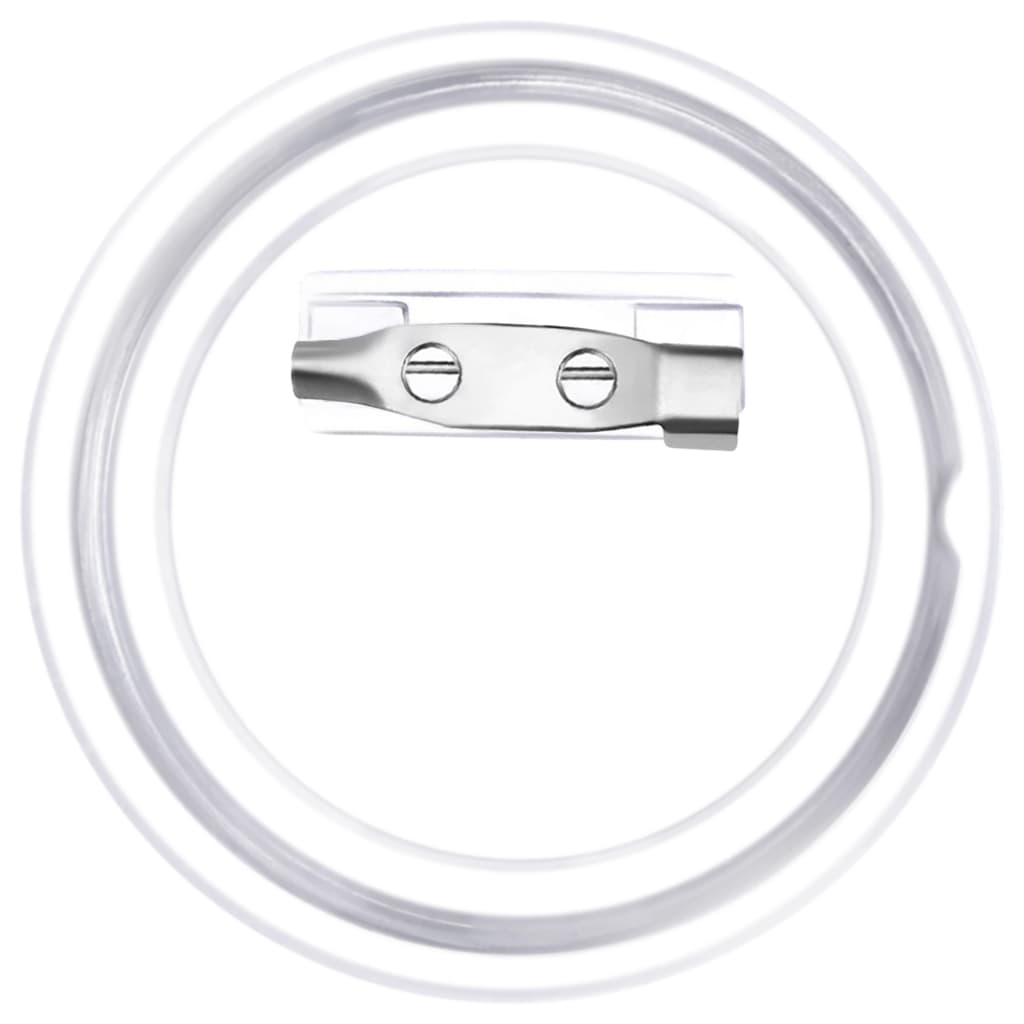 Buttonssett med nål 100 sett akryl 44 mm