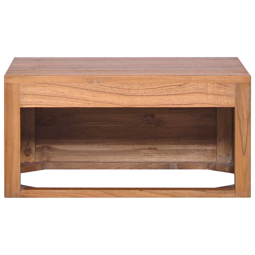 Veggmontert baderomsskap 60x45x30 cm heltre teak