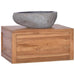 Veggmontert baderomsskap 60x45x30 cm heltre teak