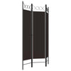 Romdeler 3 paneler brun 120x180 cm