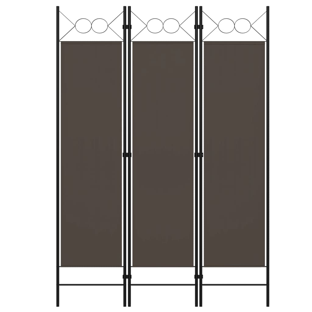 Romdeler 3 paneler antrasitt 120x180 cm