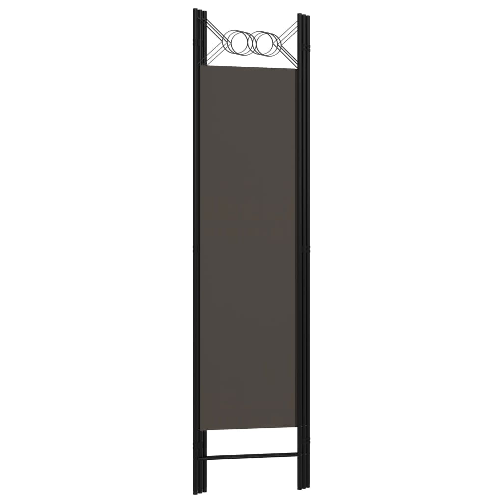 Romdeler 3 paneler antrasitt 120x180 cm