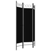 Romdeler 3 paneler svart 120x180 cm