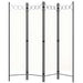 Romdeler 4 paneler hvit 160x180 cm