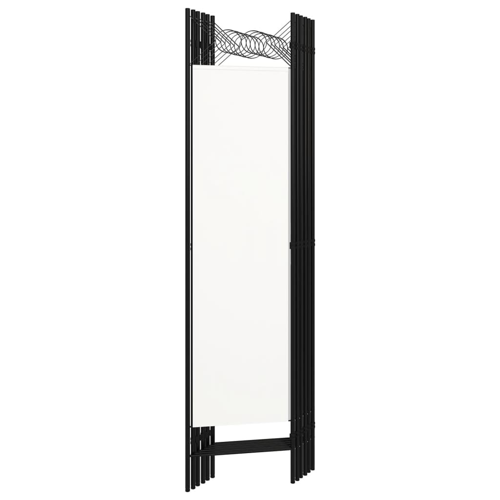 Romdeler med 6 paneler hvit 240x180 cm