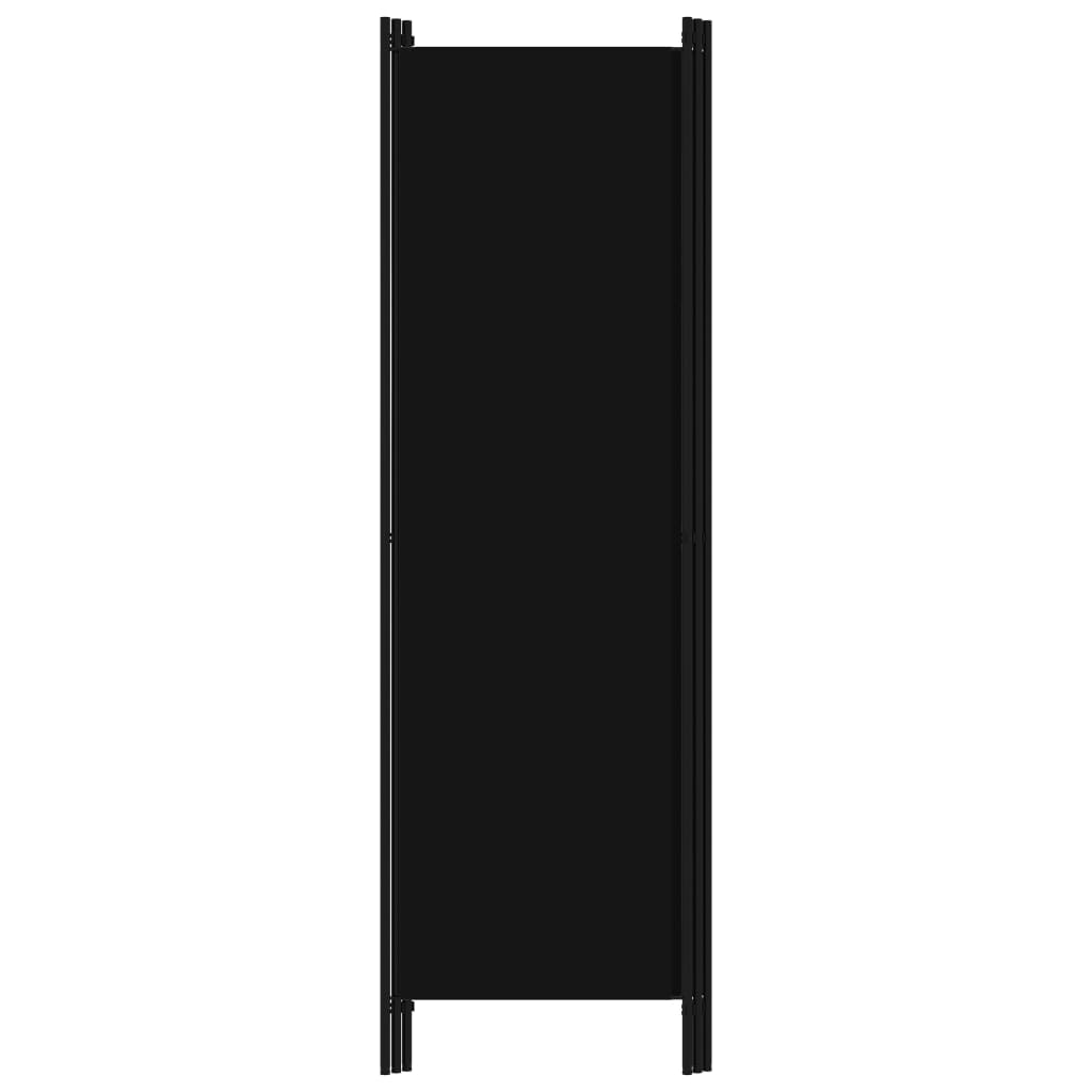 Romdeler 3 paneler svart 150x180 cm