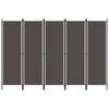 Romdeler med 5 paneler antrasitt 250x180 cm