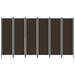 Romdeler med 6 paneler brun 300x180 cm