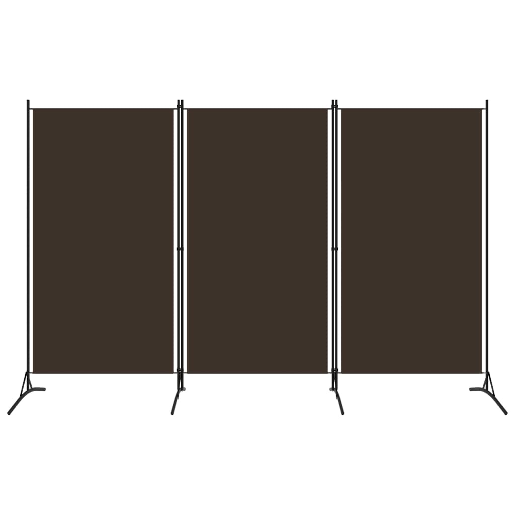 Romdeler 3 paneler brun 260x180 cm