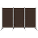 Romdeler 3 paneler brun 260x180 cm