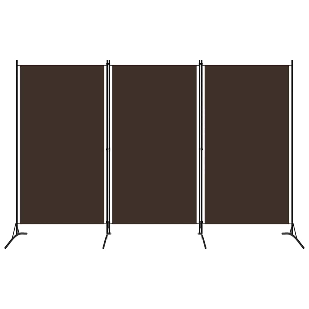 Romdeler 3 paneler brun 260x180 cm