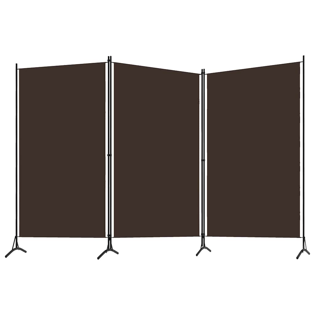Romdeler 3 paneler brun 260x180 cm