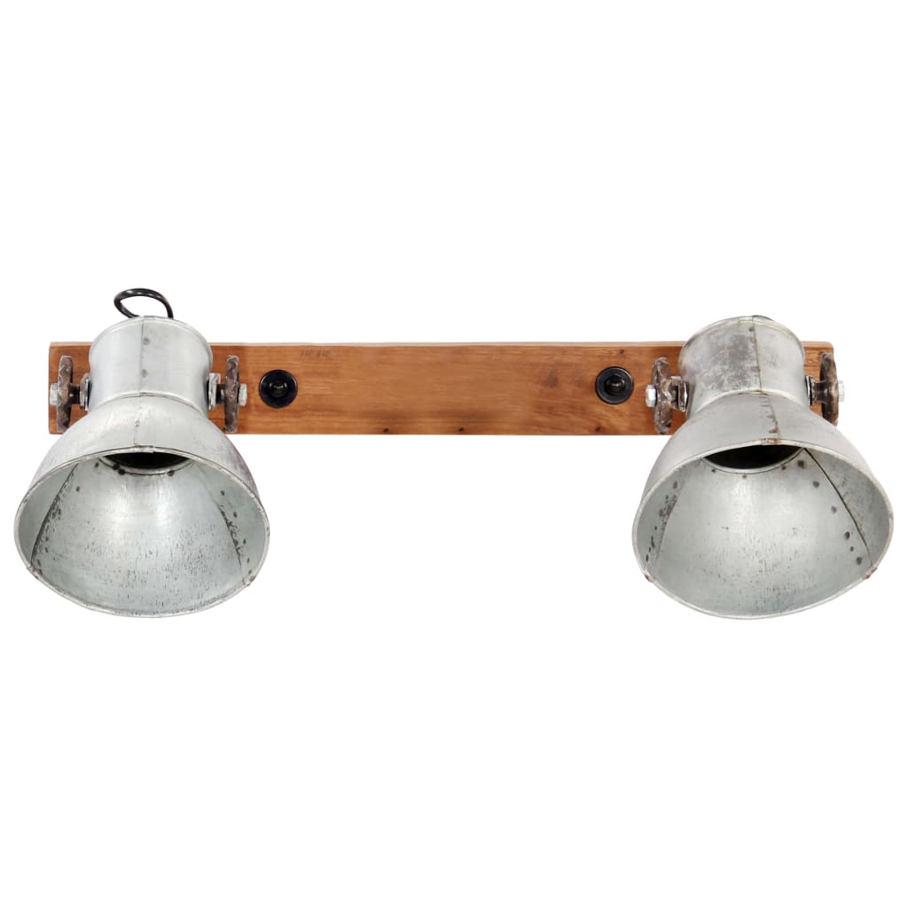 Industriell vegglampe sølv 45x25 cm E27
