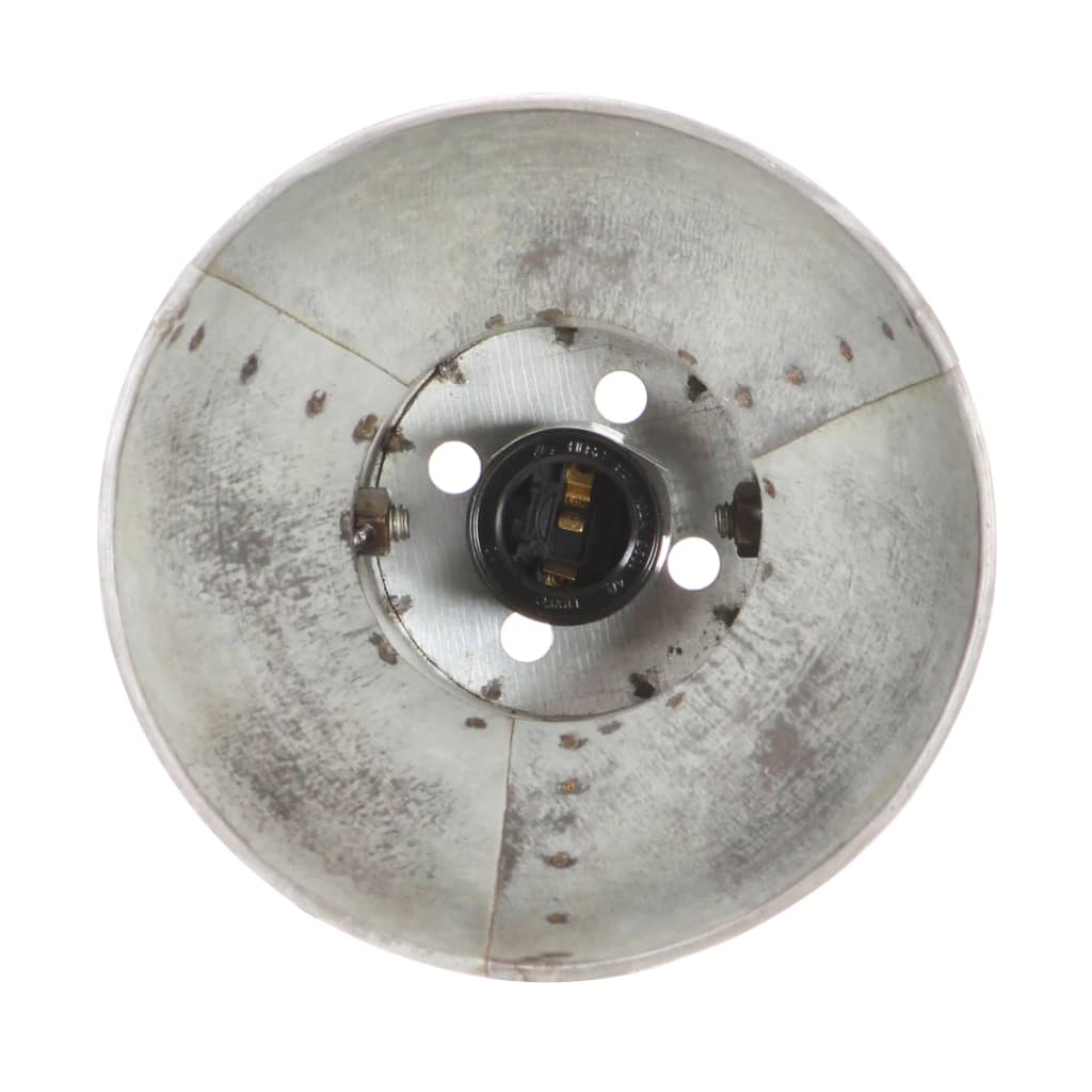 Industriell vegglampe sølv 45x25 cm E27