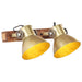 Industriell vegglampe messing 45x25 cm E27