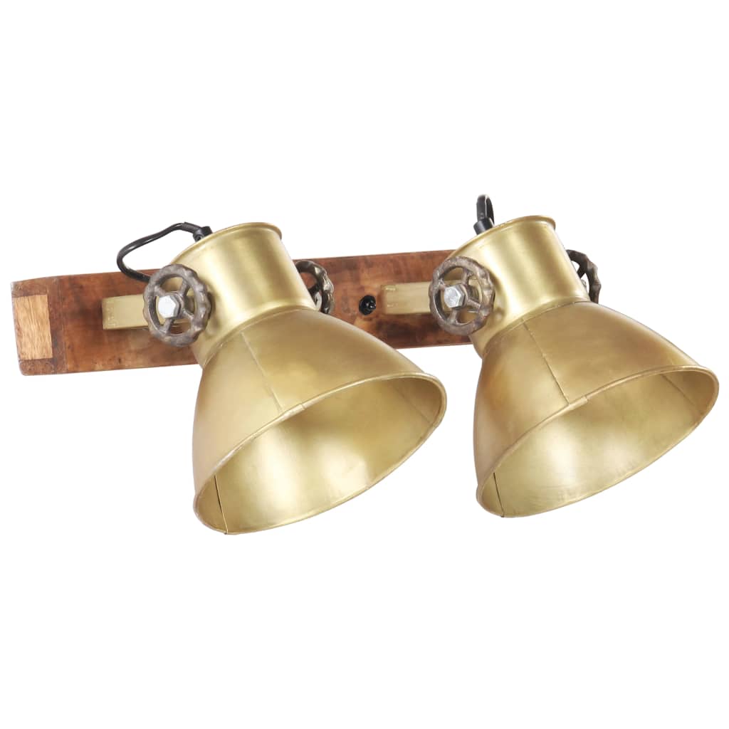 Industriell vegglampe messing 45x25 cm E27