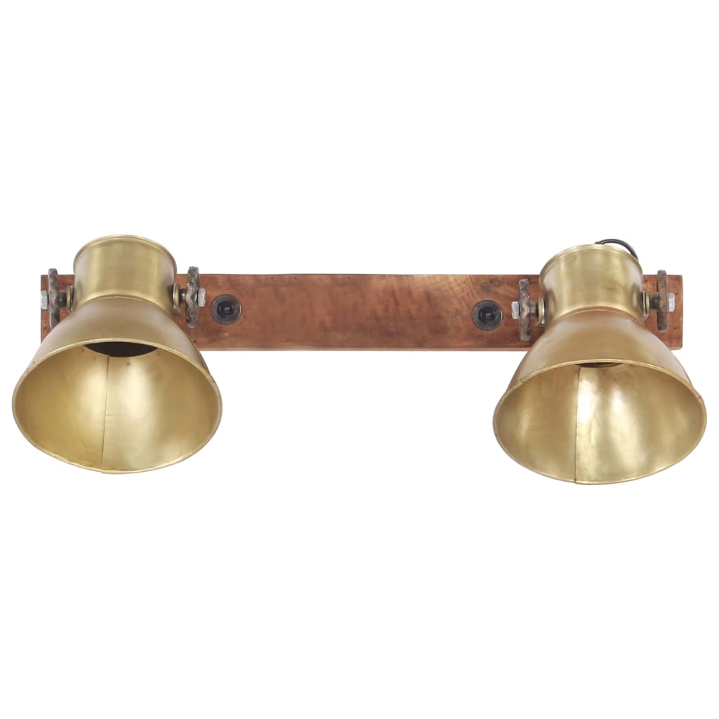 Industriell vegglampe messing 45x25 cm E27