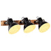 Industriell vegglampe svart 65x25 cm E27