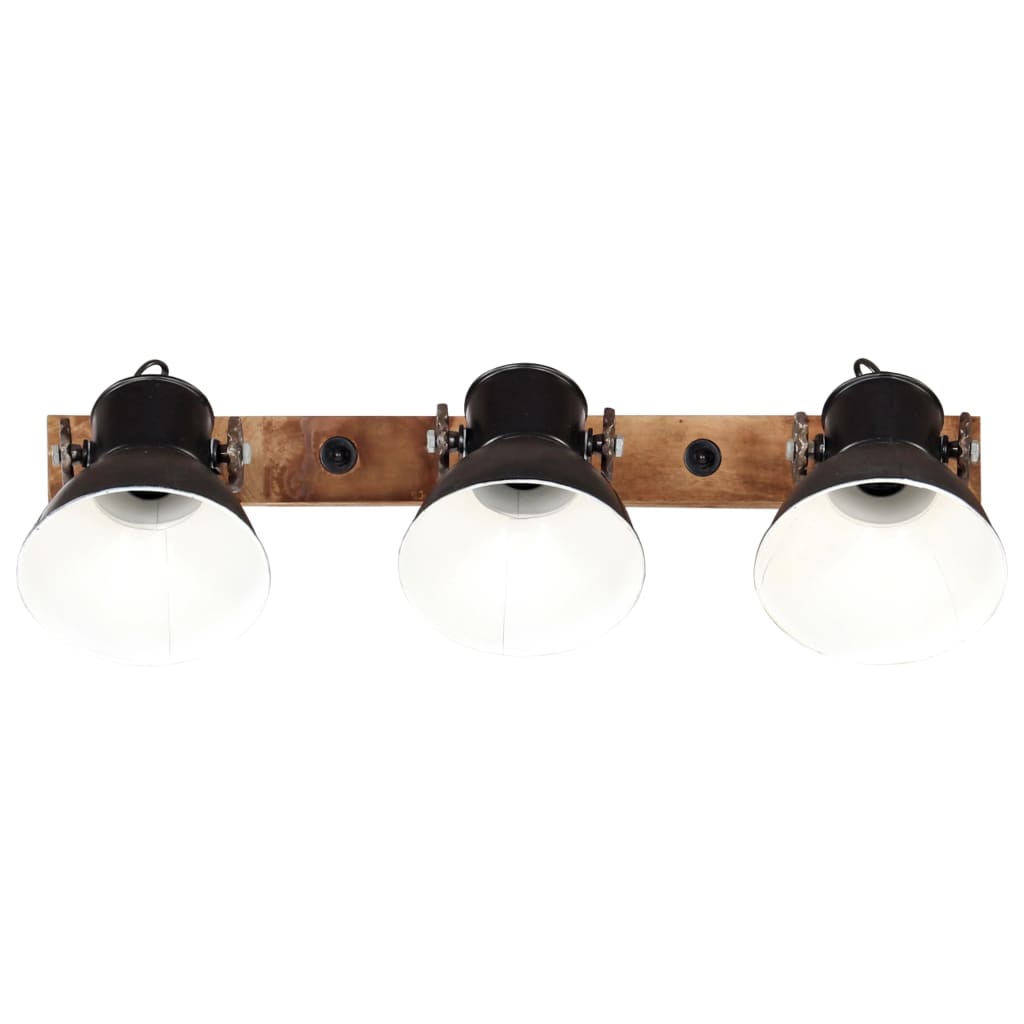Industriell vegglampe svart 65x25 cm E27
