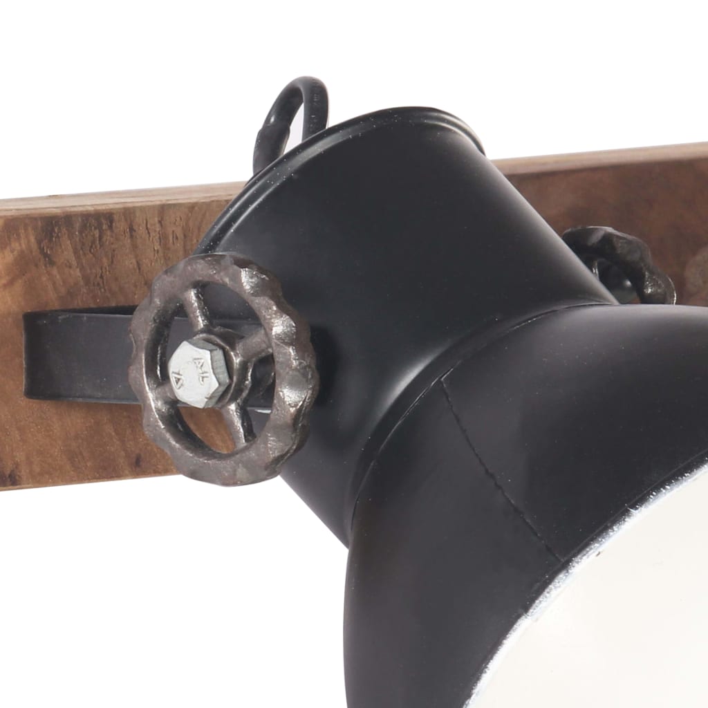 Industriell vegglampe svart 65x25 cm E27
