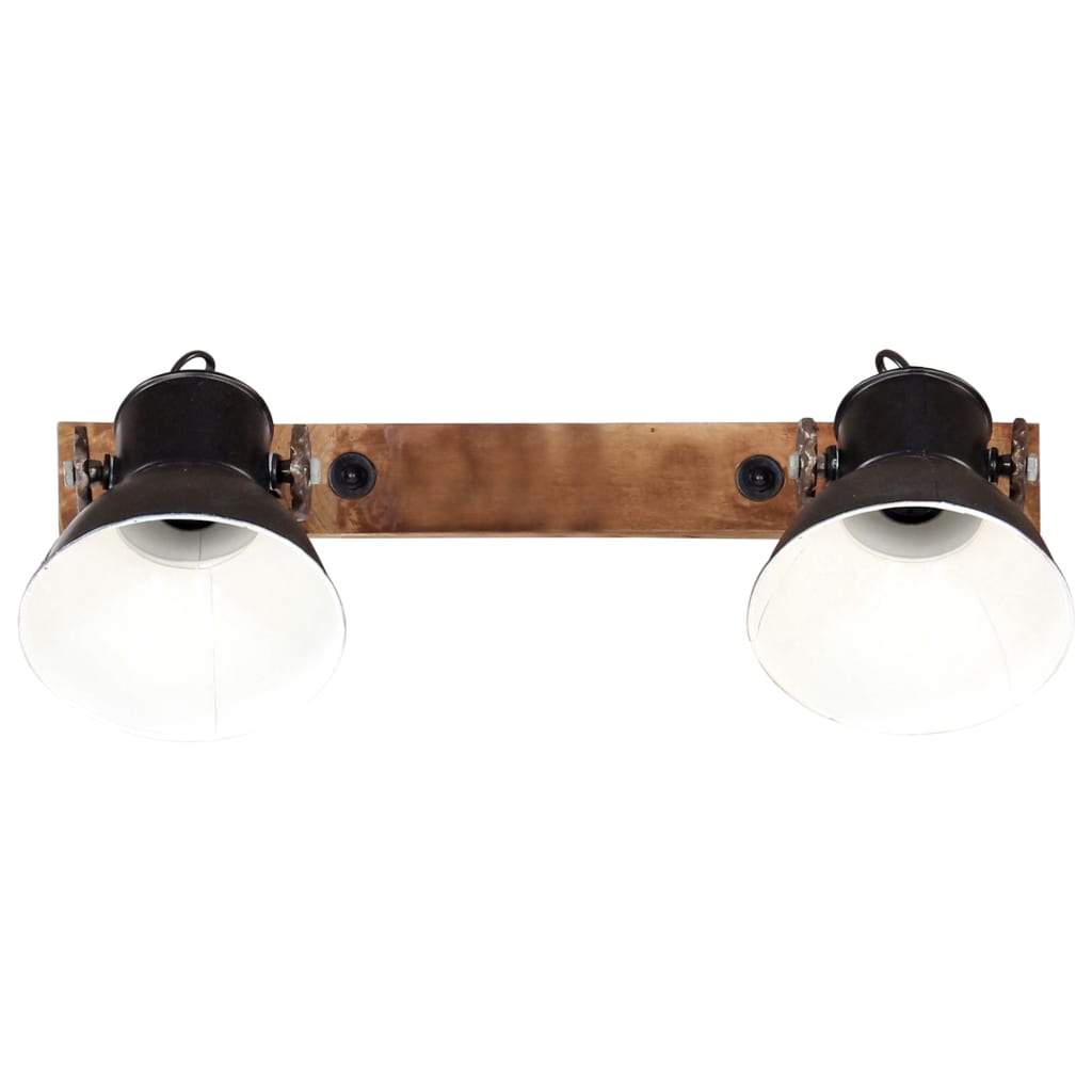 Industriell vegglampe svart 45x25 cm E27