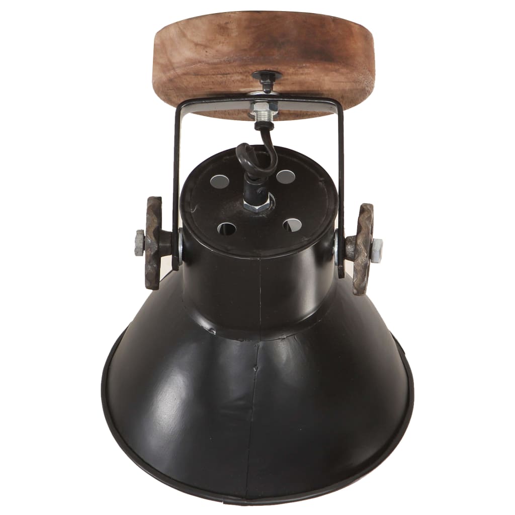 Industrielle vegg-/taklamper 2 stk svart 20x25 cm E27