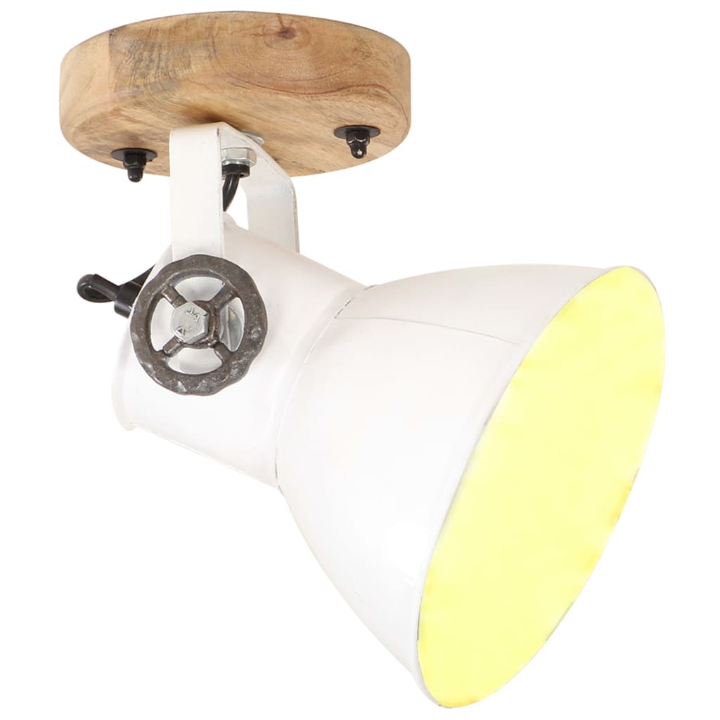 Industrielle vegg-/taklamper 2 stk hvit 20x25 cm E27