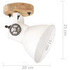 Industrielle vegg-/taklamper 2 stk hvit 20x25 cm E27