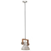Industriell hengelampe 25 W sølv rund 19 cm E27